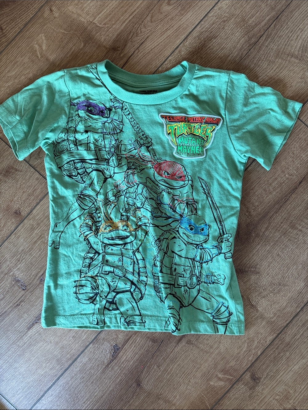Green Teenage Mutant Ninja Turtles Kids Tee